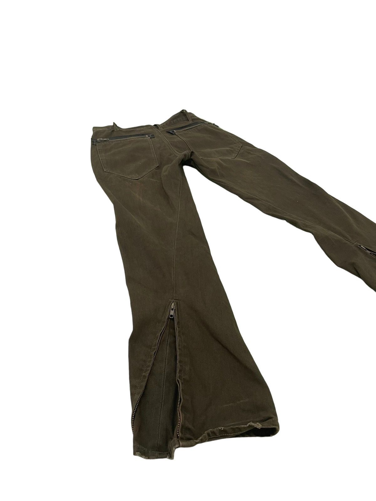 Japanese Brand Flare Jeans Rage Blue Multizipped Faded Boot Cut 3🟦0 Size US 30 / EU 46 - 1 Thumbnail
