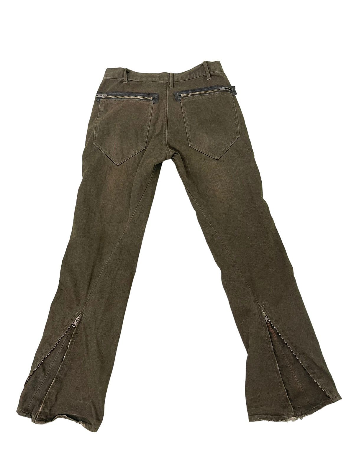 Japanese Brand Flare Jeans Rage Blue Multizipped Faded Boot Cut 3🟦0 Size US 30 / EU 46 - 3 Thumbnail