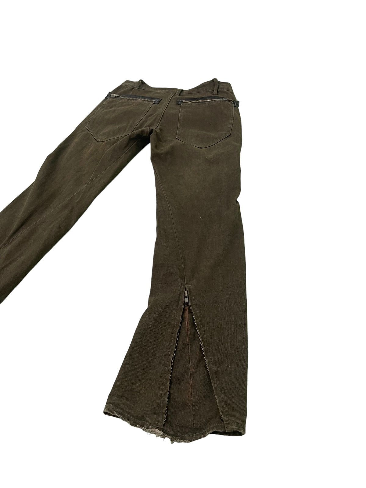 Japanese Brand Flare Jeans Rage Blue Multizipped Faded Boot Cut 3🟦0 Size US 30 / EU 46 - 2 Thumbnail