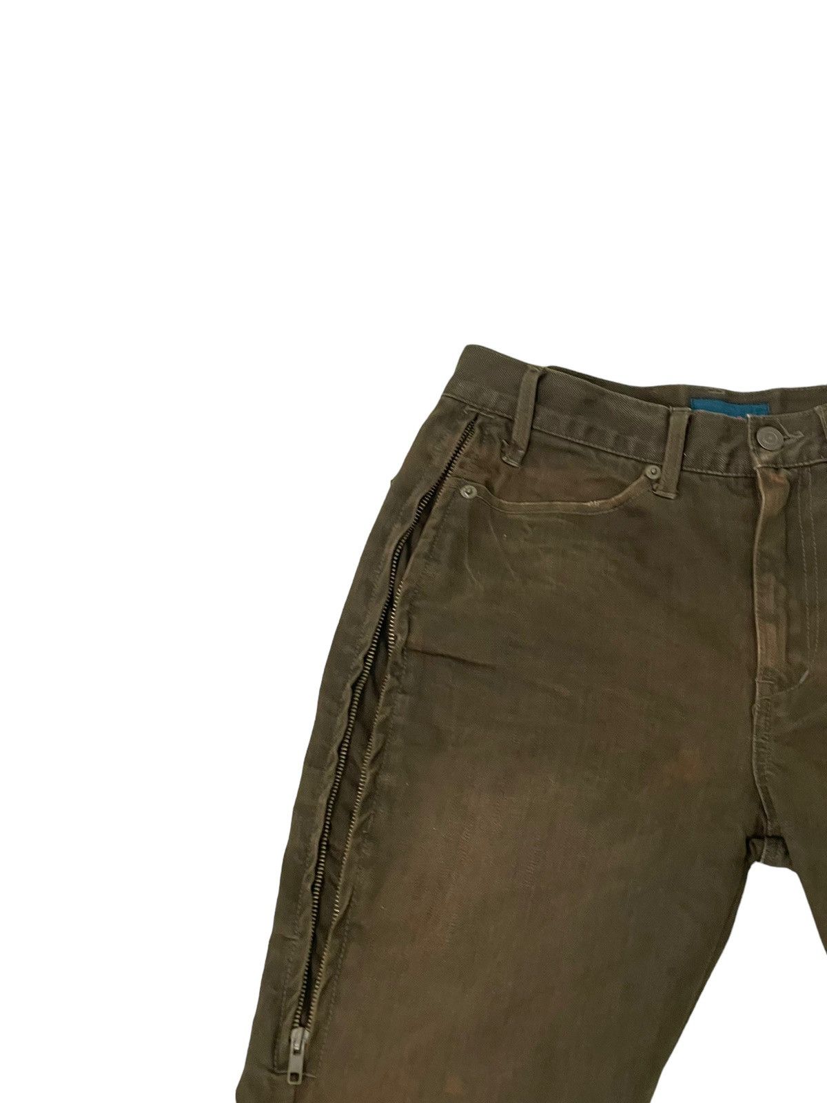 Japanese Brand Flare Jeans Rage Blue Multizipped Faded Boot Cut 3🟦0 Size US 30 / EU 46 - 19 Thumbnail