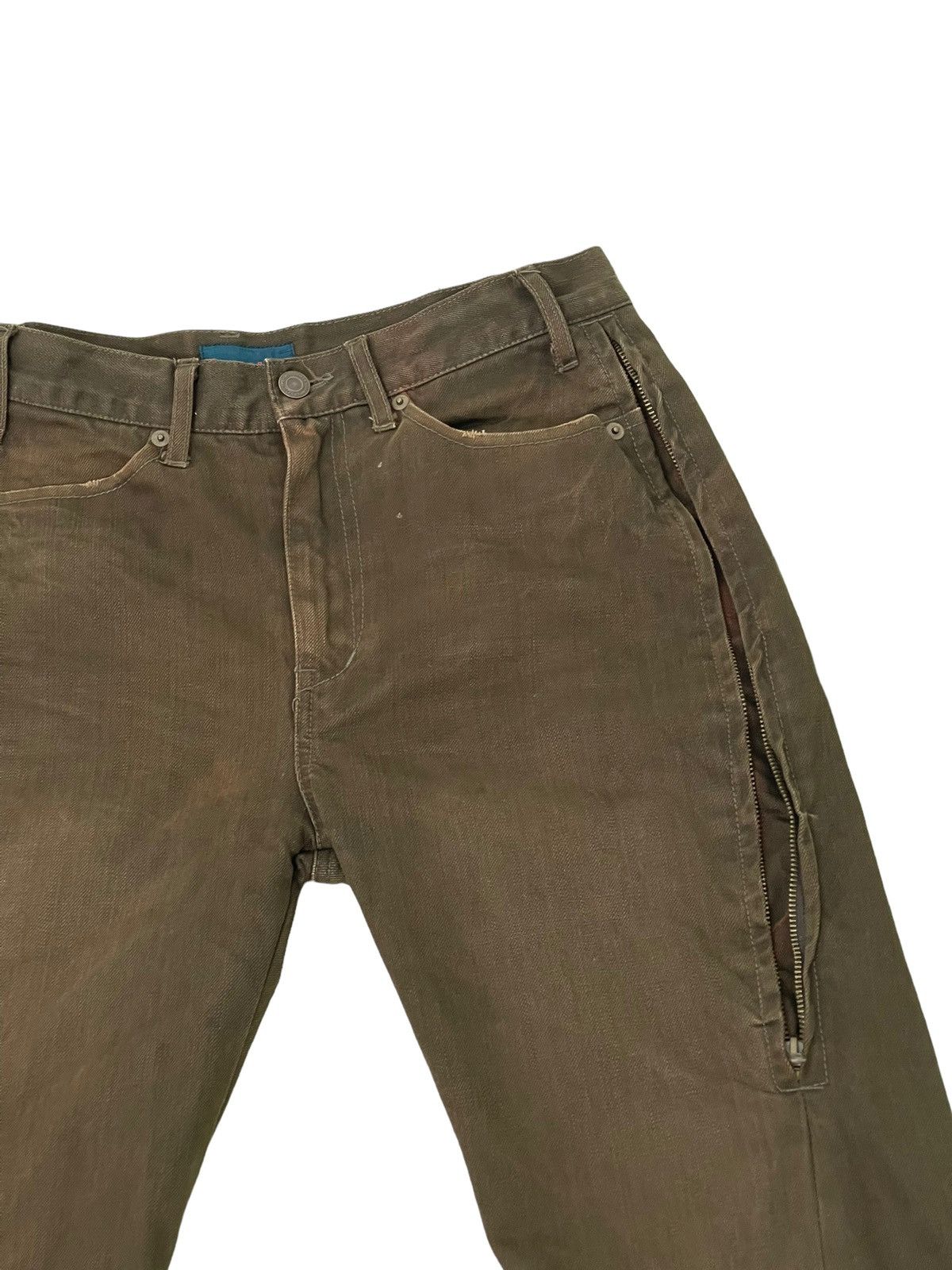 Japanese Brand Flare Jeans Rage Blue Multizipped Faded Boot Cut 3🟦0 Size US 30 / EU 46 - 18 Thumbnail