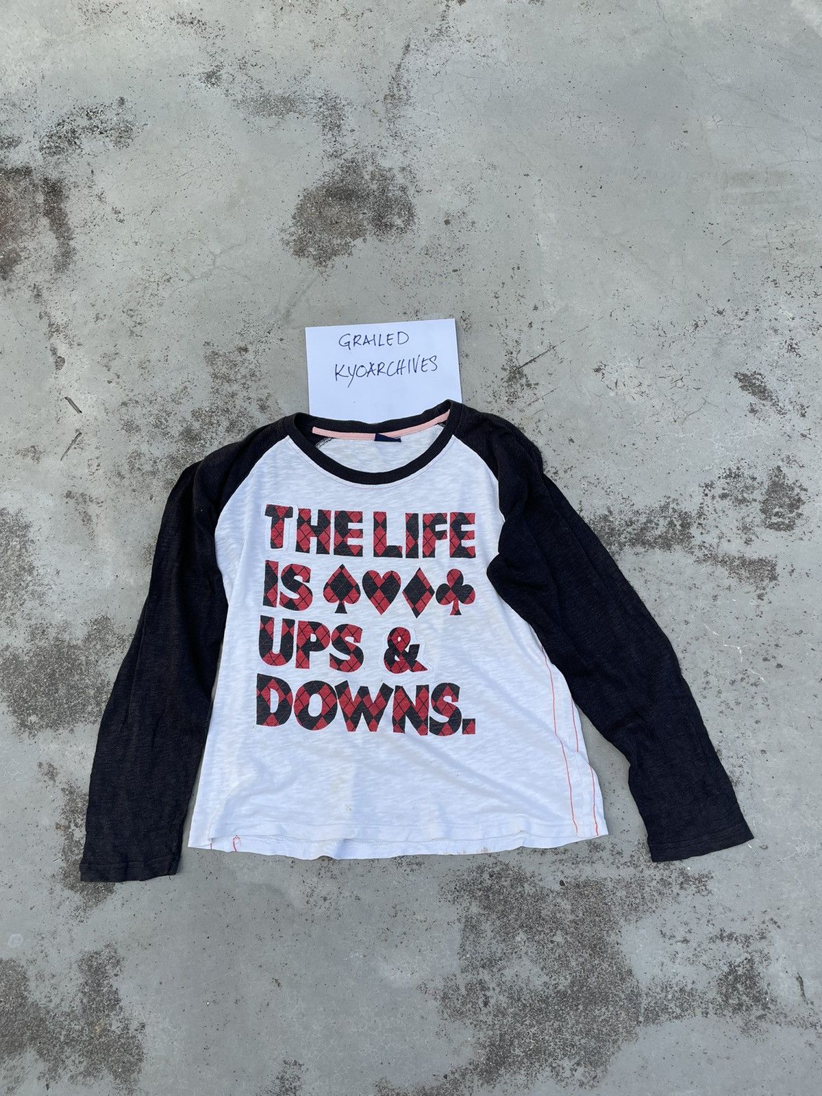 Japanese Brand THE LIFE IS UP AND DOWN LONG SLEEVE Size US M / EU 48-50 / 2 - 1 Thumbnail