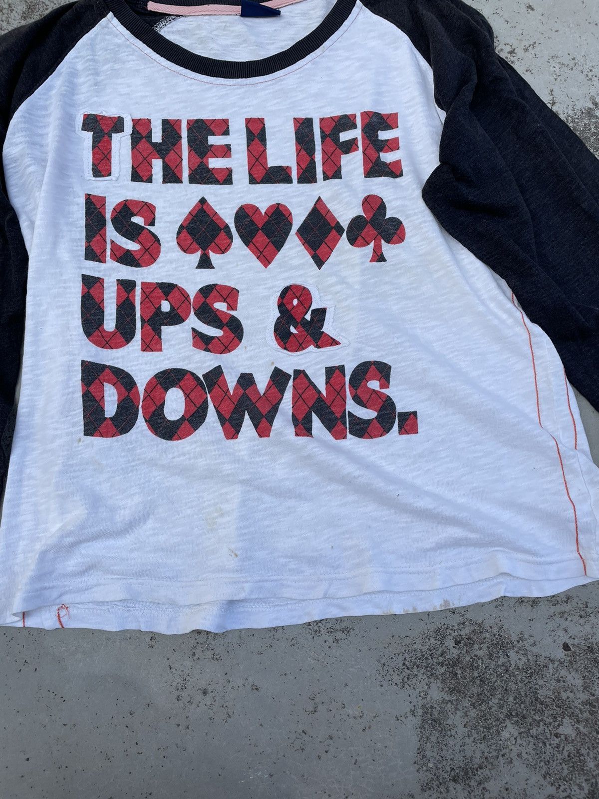 Japanese Brand THE LIFE IS UP AND DOWN LONG SLEEVE Size US M / EU 48-50 / 2 - 5 Thumbnail