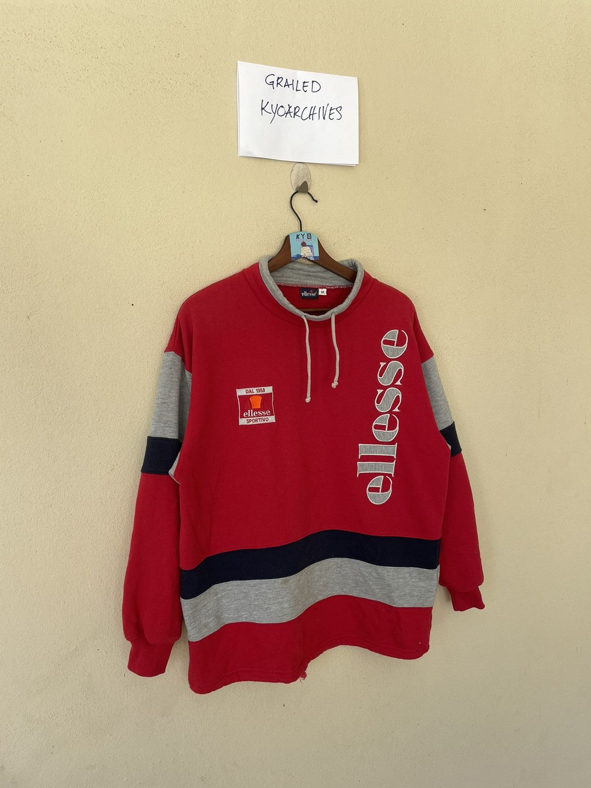 Ellesse × Vintage VINTAGE ELLESSE BIG LOGO SWEATSHIRT Size US M / EU 48-50 / 2 - 2 Thumbnail