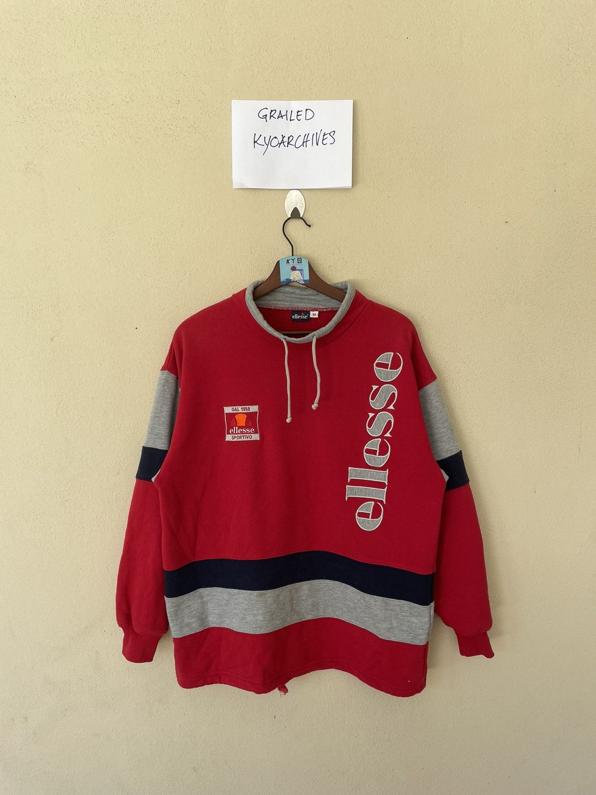 Ellesse × Vintage VINTAGE ELLESSE BIG LOGO SWEATSHIRT Size US M / EU 48-50 / 2 - 1 Thumbnail