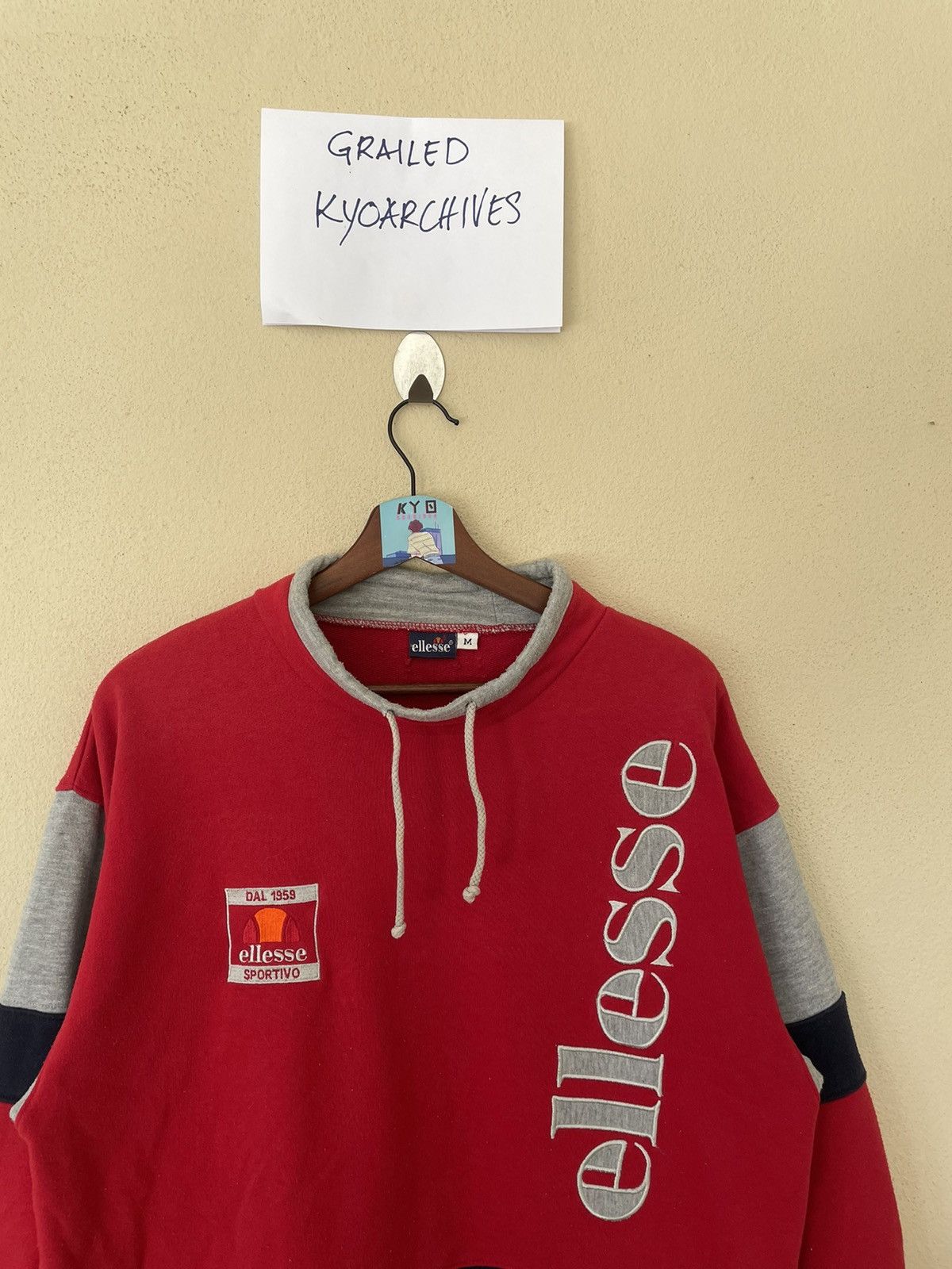 Ellesse × Vintage VINTAGE ELLESSE BIG LOGO SWEATSHIRT Size US M / EU 48-50 / 2 - 3 Thumbnail