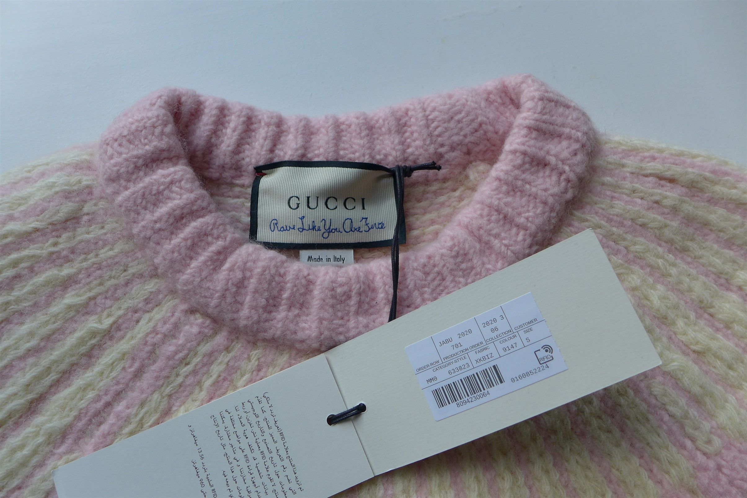 Gucci Gucci FW20 Zigzag Jacquard Cropped Wool Sweater. Size US S / EU 44-46 / 1 - 13 Thumbnail
