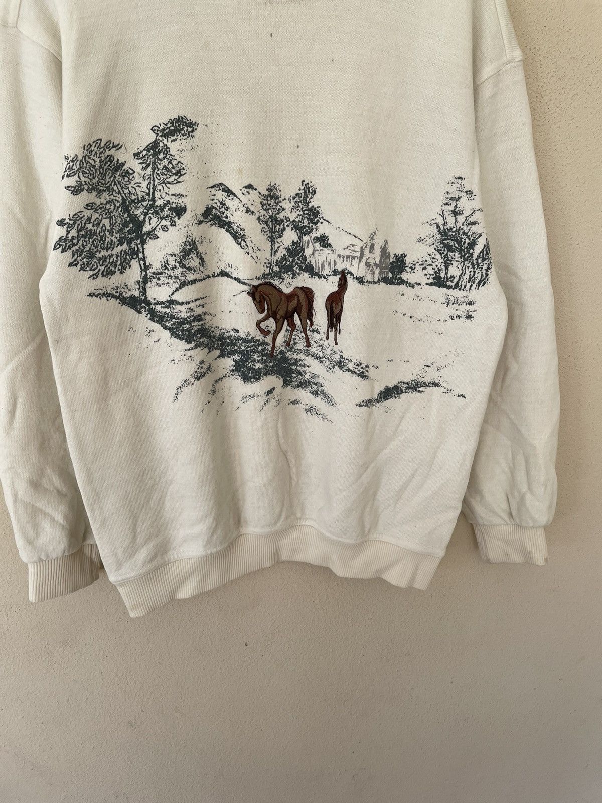 Japanese Brand × Vintage VINTAGE LEX EMBROIDERED HORSE SWEATSHIRT Size US M / EU 48-50 / 2 - 3 Thumbnail