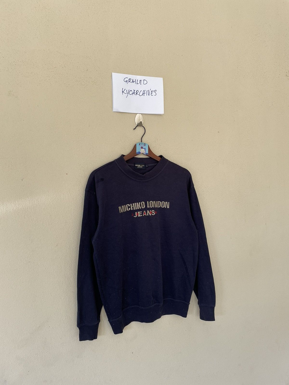 Michiko Koshino London VINTAGE EMBROIDERED MICHIKO LONDON JEANS SWEATSHIRT Size US M / EU 48-50 / 2 - 2 Thumbnail