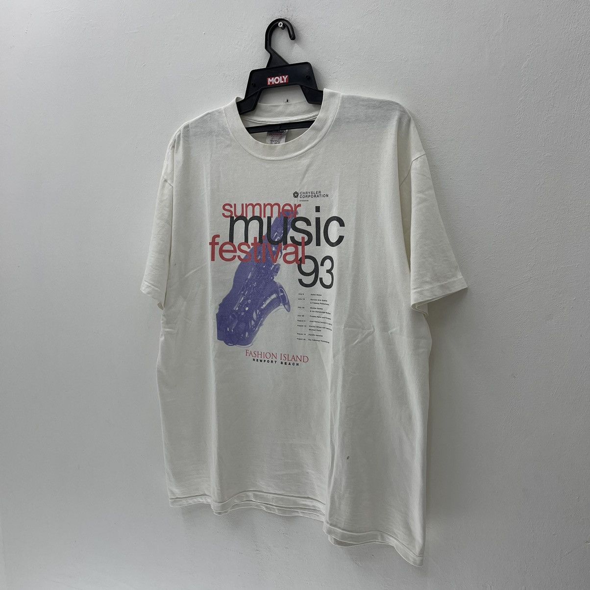 Band Tees Summer Music Festival 93 Vintage 90s Fashion Island Size US XL / EU 56 / 4 - 5 Thumbnail