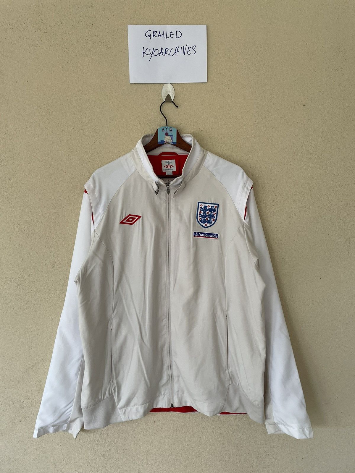 Umbro × Vintage VINTAGE ENGLAND SOCCER TEAM JACKET TAILORED IN ENGLAND Size US XL / EU 56 / 4 - 1 Thumbnail