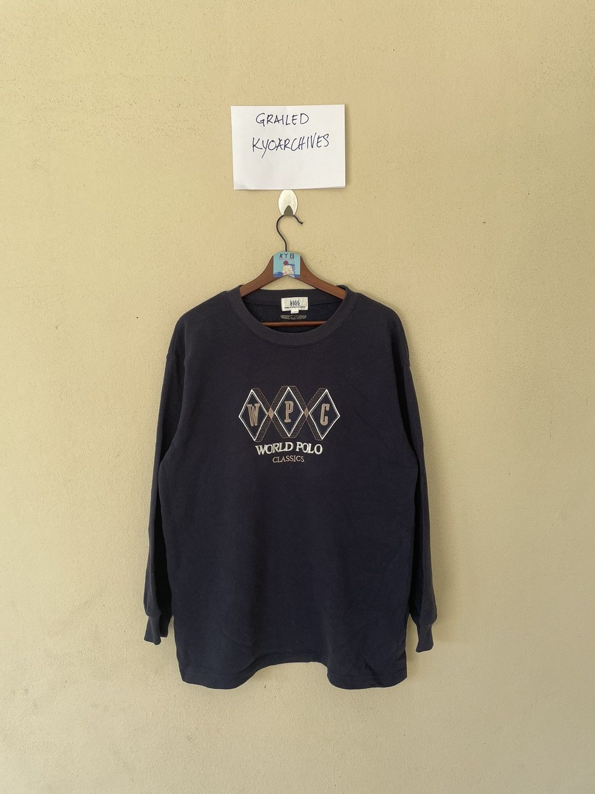 Japanese Brand × Vintage VINTAGE WORLD POLO CLASSIC SWEATSHIRT Size US M / EU 48-50 / 2 - 1 Thumbnail