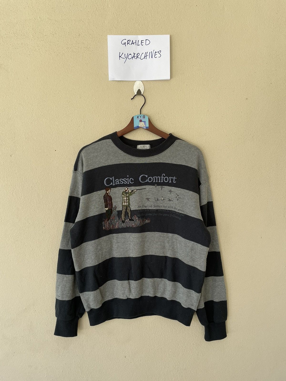 Japanese Brand × Vintage VINTAGE CLASSIC COMFORT EMBROIDERED DUCK HUNTER SWEATSHIRT Size US M / EU 48-50 / 2 - 1 Thumbnail