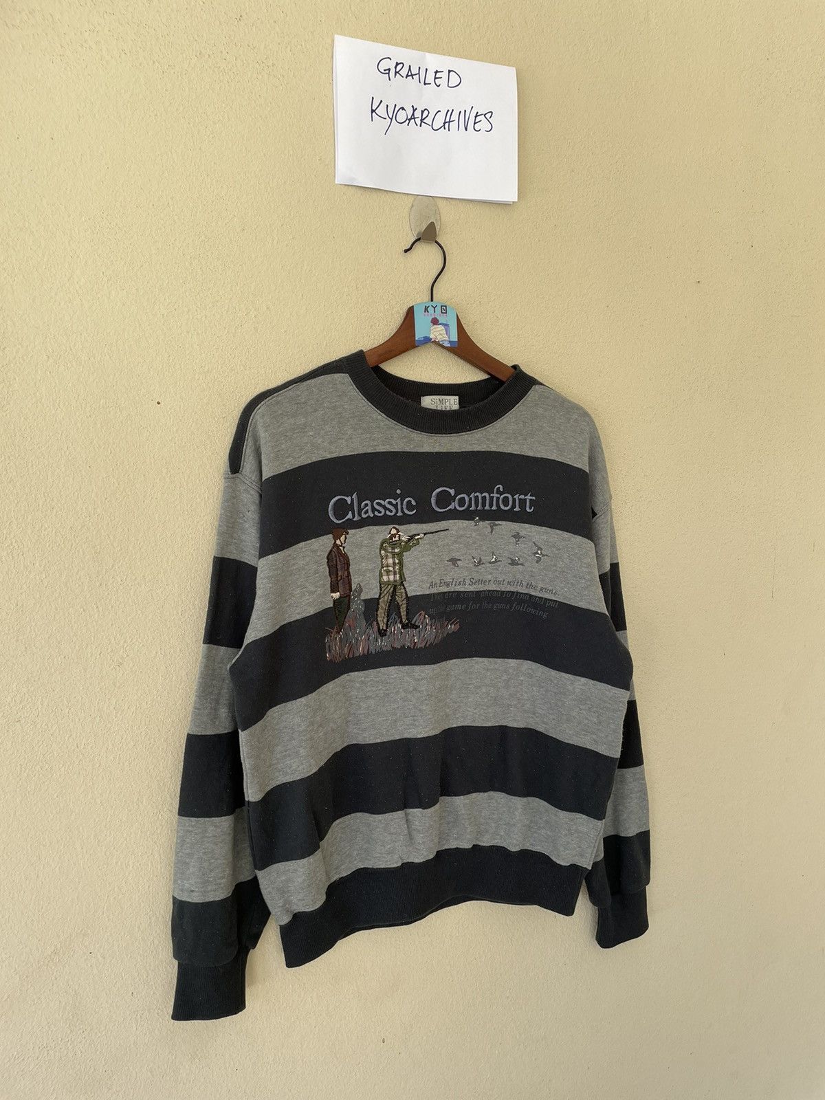 Japanese Brand × Vintage VINTAGE CLASSIC COMFORT EMBROIDERED DUCK HUNTER SWEATSHIRT Size US M / EU 48-50 / 2 - 2 Thumbnail