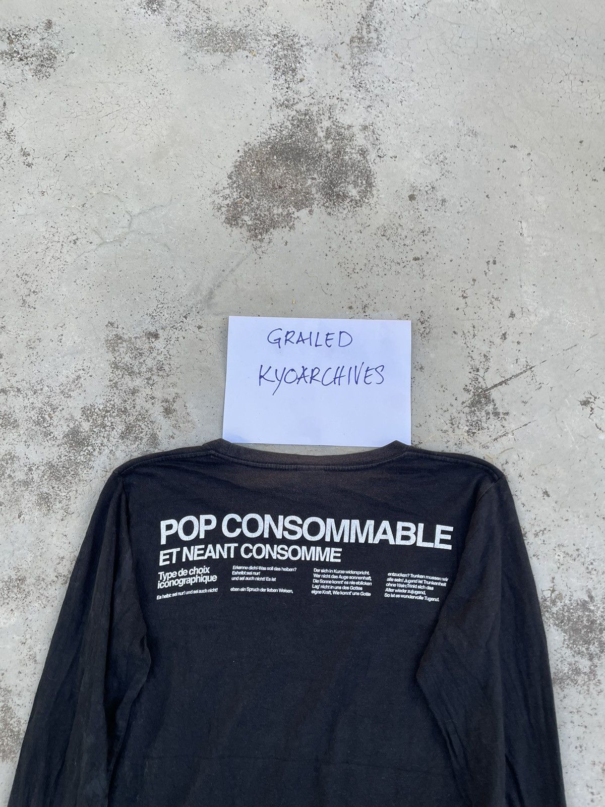 Band Tees × Japanese Brand POP CONSOMMABLE LONG SLEEVE Size US S / EU 44-46 / 1 - 5 Thumbnail