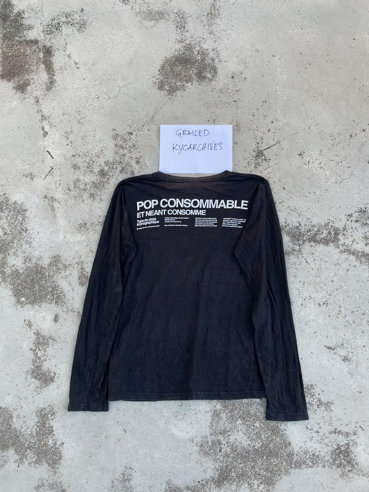 Band Tees × Japanese Brand POP CONSOMMABLE LONG SLEEVE Size US S / EU 44-46 / 1 - 4 Thumbnail