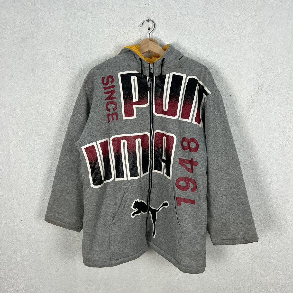 Japanese Brand VINTAGE PUMA HOODIE JACKET BIG LOGO STREETWEAR STYLE WEAR Size US M / EU 48-50 / 2 - 9 Thumbnail