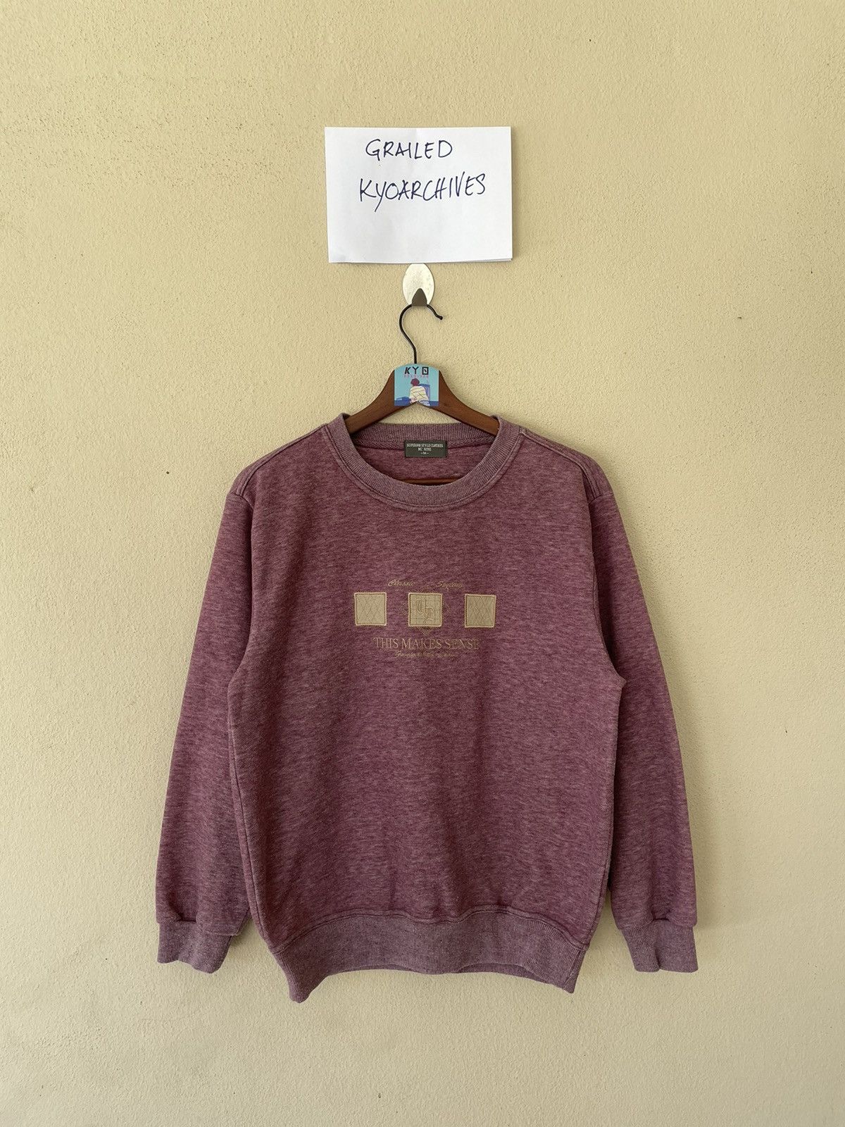 Japanese Brand × Vintage VINTAGE MC NINE EMBROIDERED LOGOS SWEATSHIRT Size US M / EU 48-50 / 2 - 1 Thumbnail