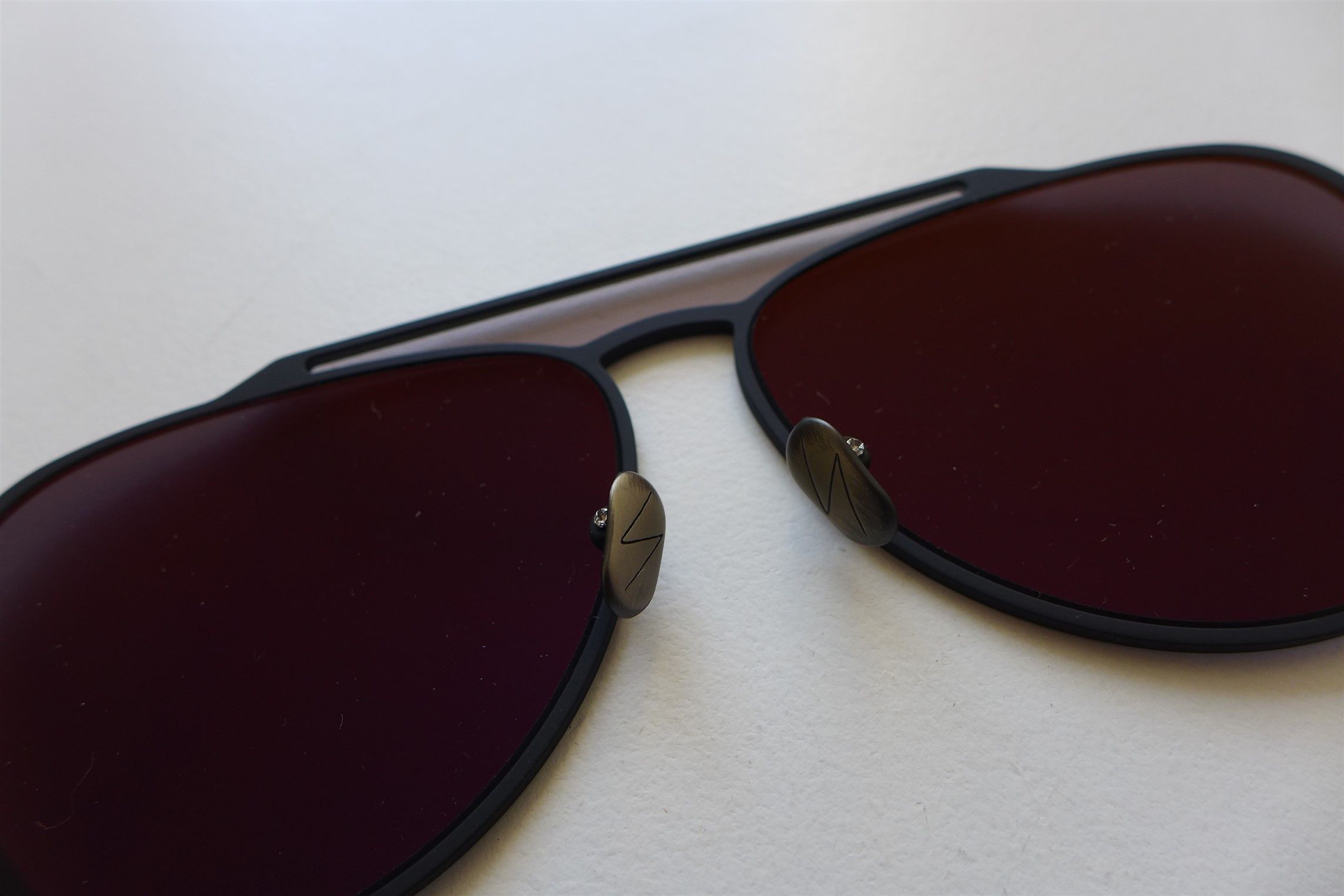 Yohji Yamamoto Yohji Yamamoto YY7039 Aviator Sunglasses - Black. Size ONE SIZE - 10 Thumbnail