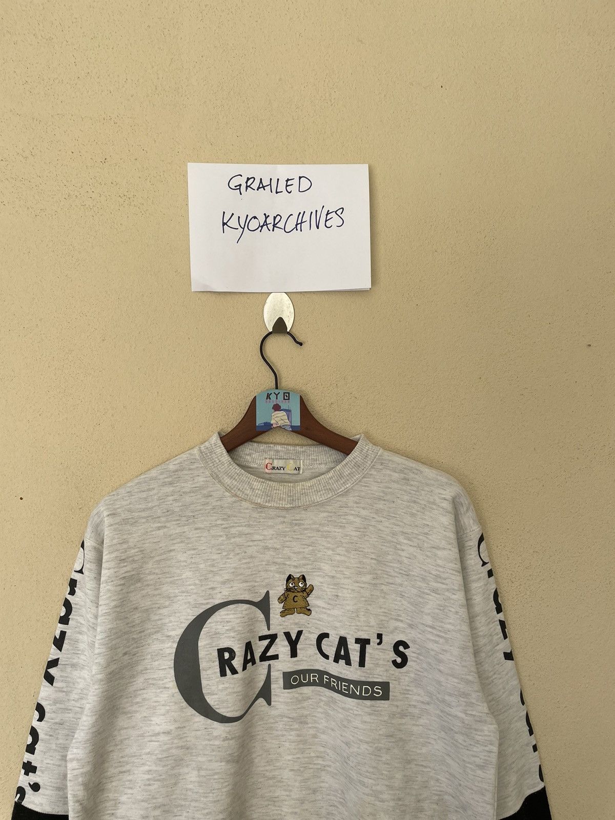 Japanese Brand × Vintage VINTAGE CRAZY CAT SWEATSHIRT Size US L / EU 52-54 / 3 - 3 Thumbnail