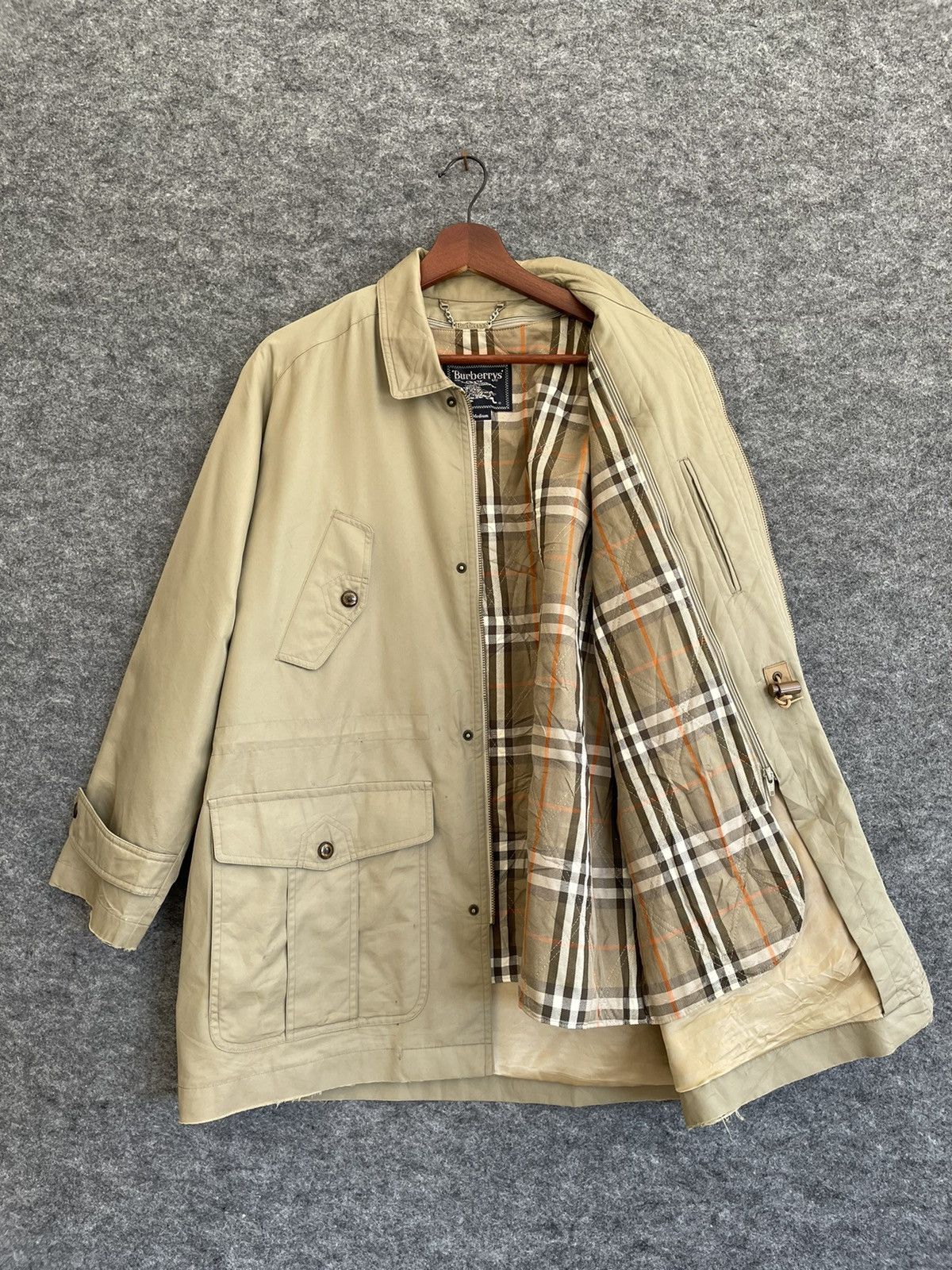 Burberry × Vintage VINTAGE BURBERRYS LONG JACKET Size US M / EU 48-50 / 2 - 5 Thumbnail