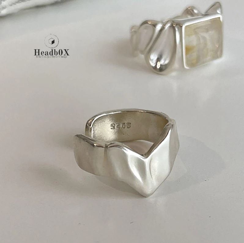 Jewelry Combo 2pcs Simple Irregular Geometric Handmade Ring Size ONE SIZE - 5 Thumbnail