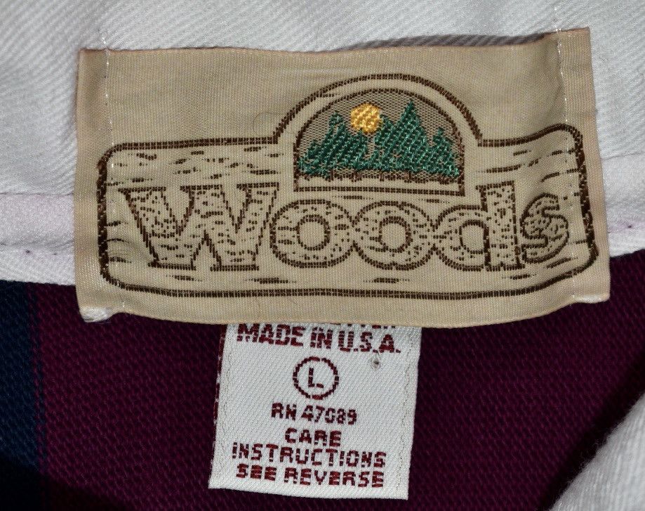 Vintage Vintage 90s Woods Rugby Polo (L) Size US L / EU 52-54 / 3 - 4 Thumbnail