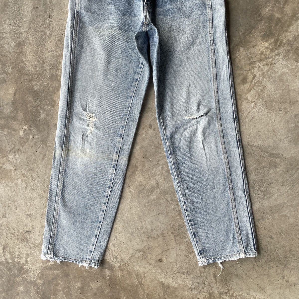 Japanese Brand Vintage Big John Spana Distressed Denim Jeans Pants W28 Size US 28 / EU 44 - 5 Thumbnail