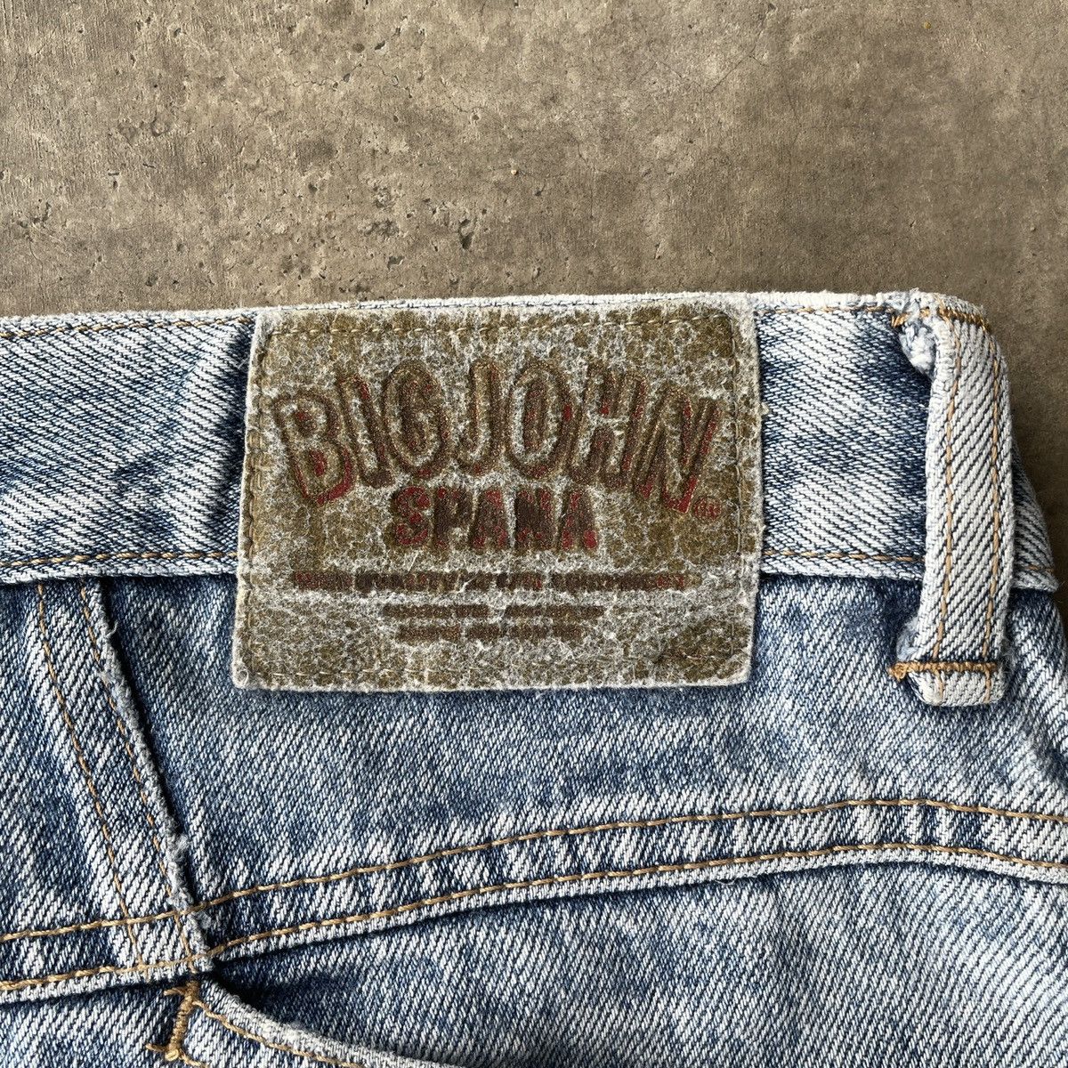 Japanese Brand Vintage Big John Spana Distressed Denim Jeans Pants W28 Size US 28 / EU 44 - 9 Thumbnail