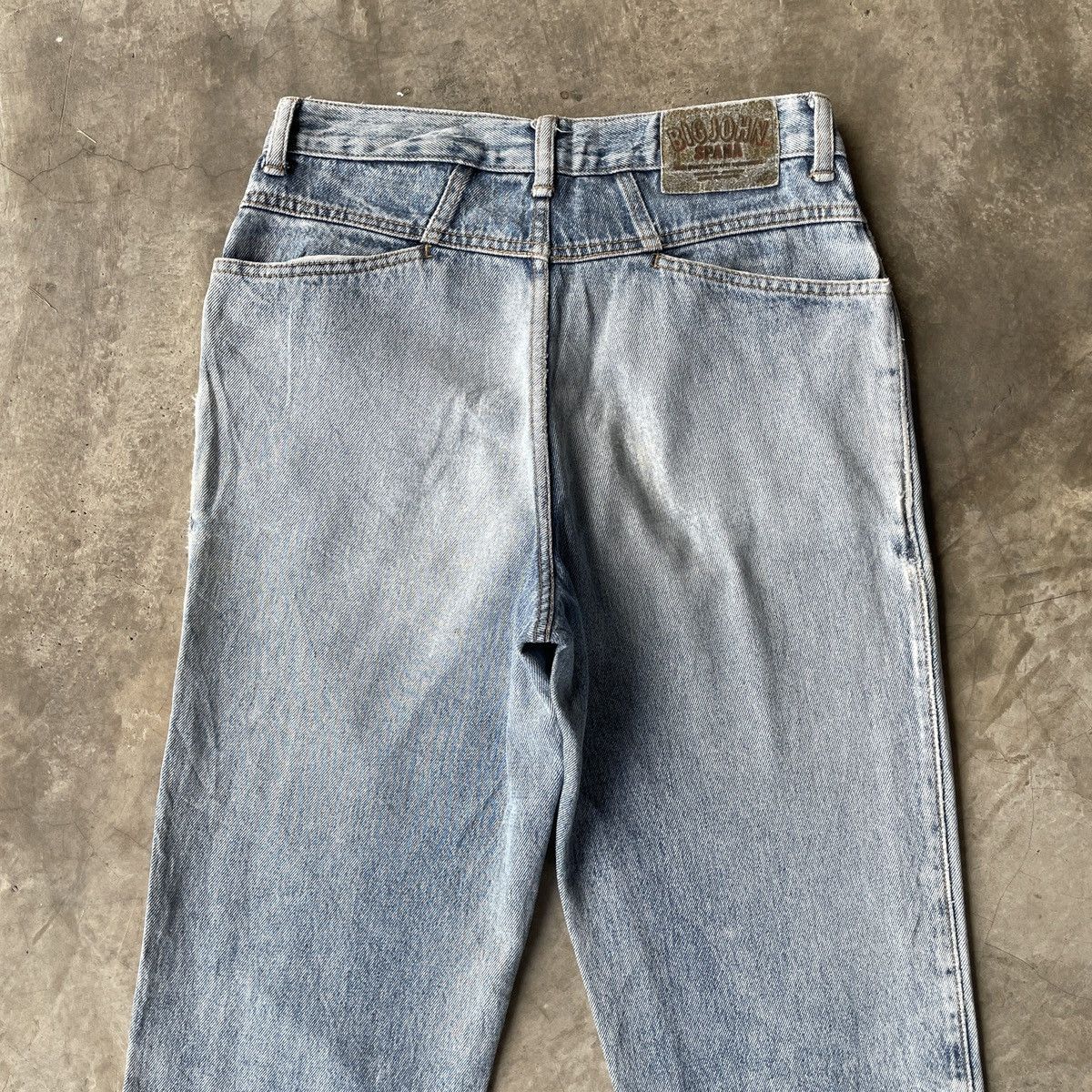Japanese Brand Vintage Big John Spana Distressed Denim Jeans Pants W28 Size US 28 / EU 44 - 11 Thumbnail