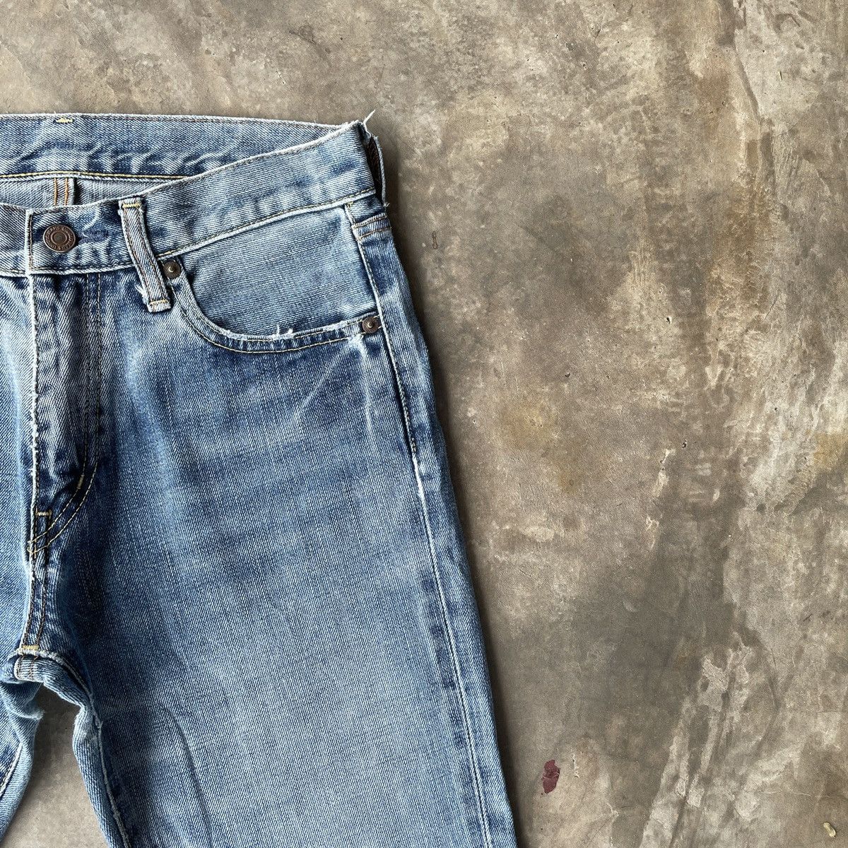 Japanese Brand Vintage Japanese Faded Denim Jeans Pants W28x27 Size US 28 / EU 44 - 4 Thumbnail