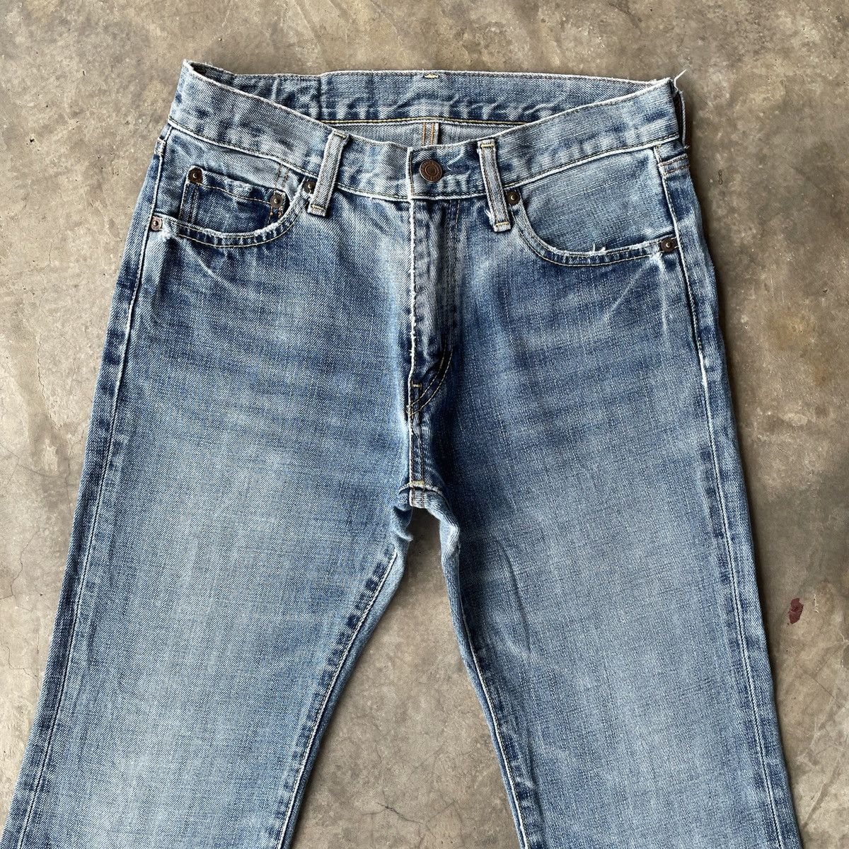 Japanese Brand Vintage Japanese Faded Denim Jeans Pants W28x27 Size US 28 / EU 44 - 3 Thumbnail