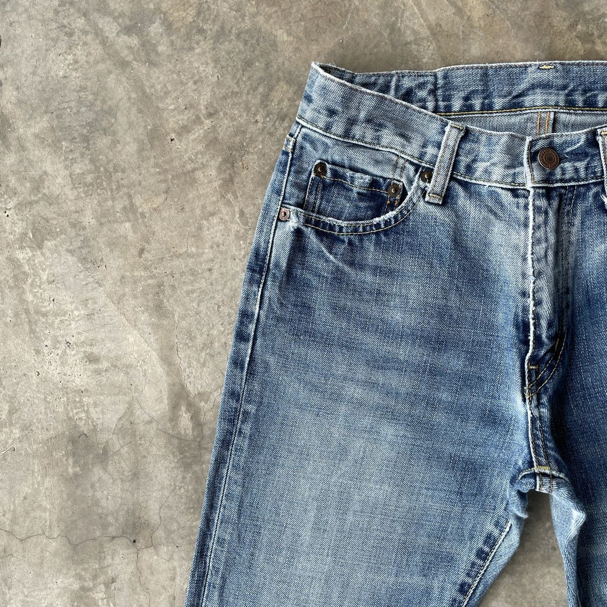 Japanese Brand Vintage Japanese Faded Denim Jeans Pants W28x27 Size US 28 / EU 44 - 5 Thumbnail
