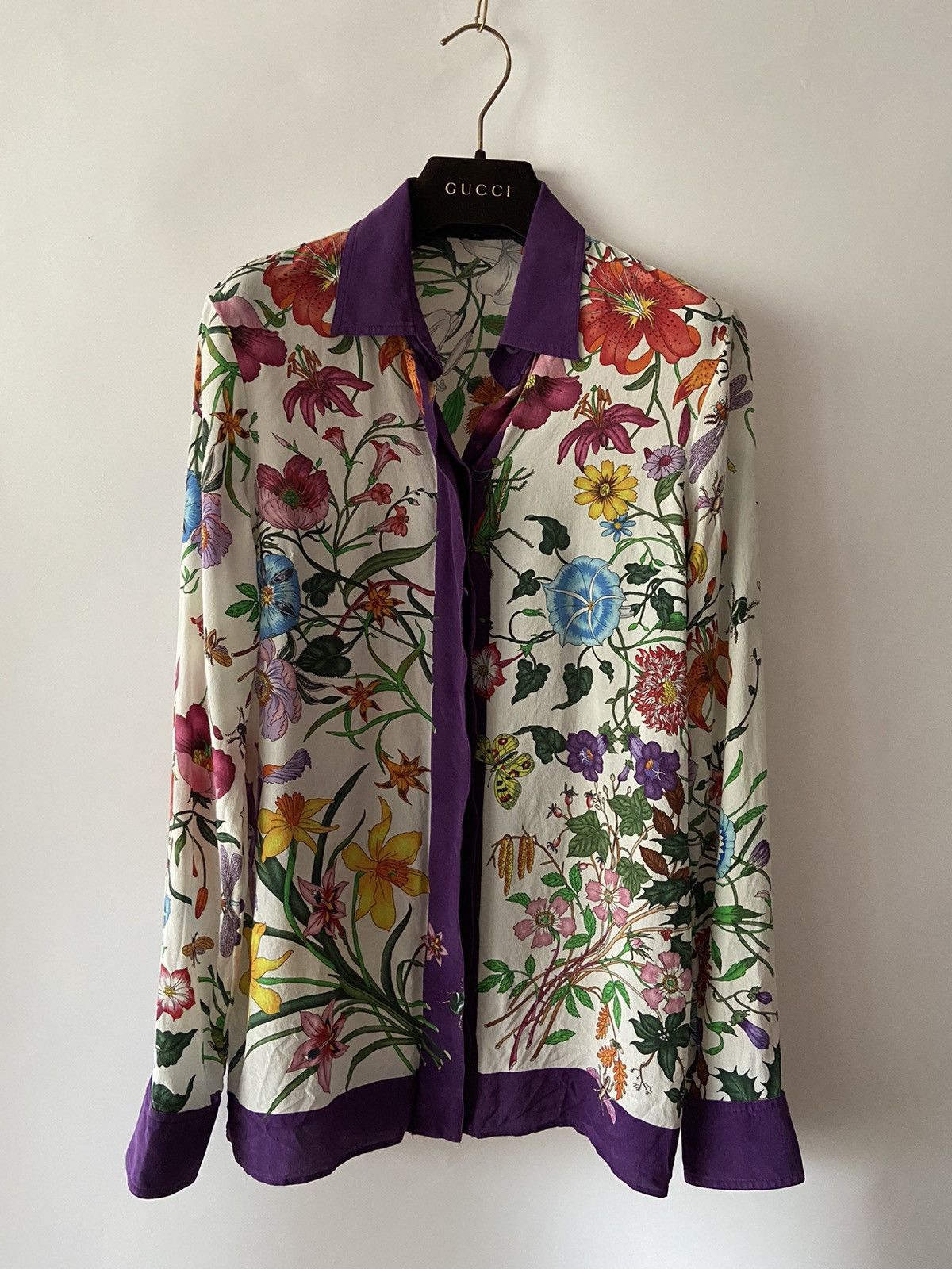Gucci gucci flora silk shirt Size S / US 4 / IT 40 - 2 Thumbnail