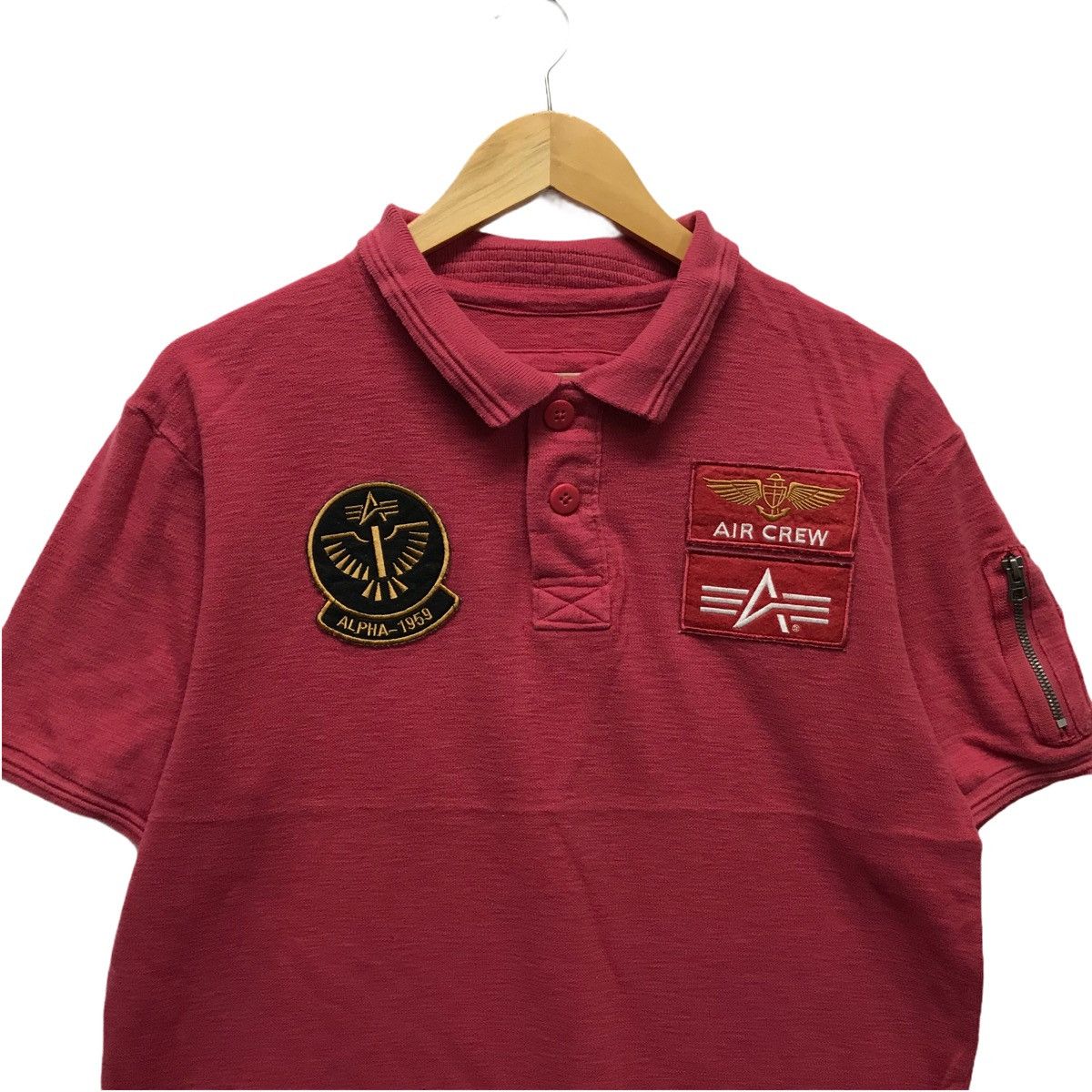 Alpha Industries × Vintage Vintage Alpha Industries Polos Tee Size US M / EU 48-50 / 2 - 2 Thumbnail