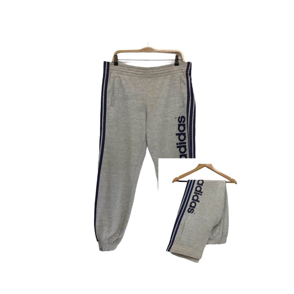 Adidas × Vintage Vintage Adidas Sweatpants Adidas Three Stripes Size US 34 / EU 50 - 1 Thumbnail