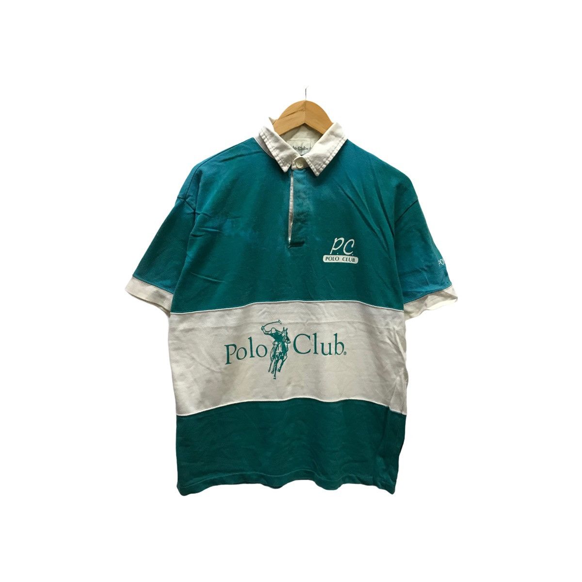 Beverly Hills Polo Club × Vintage Vintage Polo Club Shirt Big Logo Spellout Polo Club Size US M / EU 48-50 / 2 - 1 Thumbnail