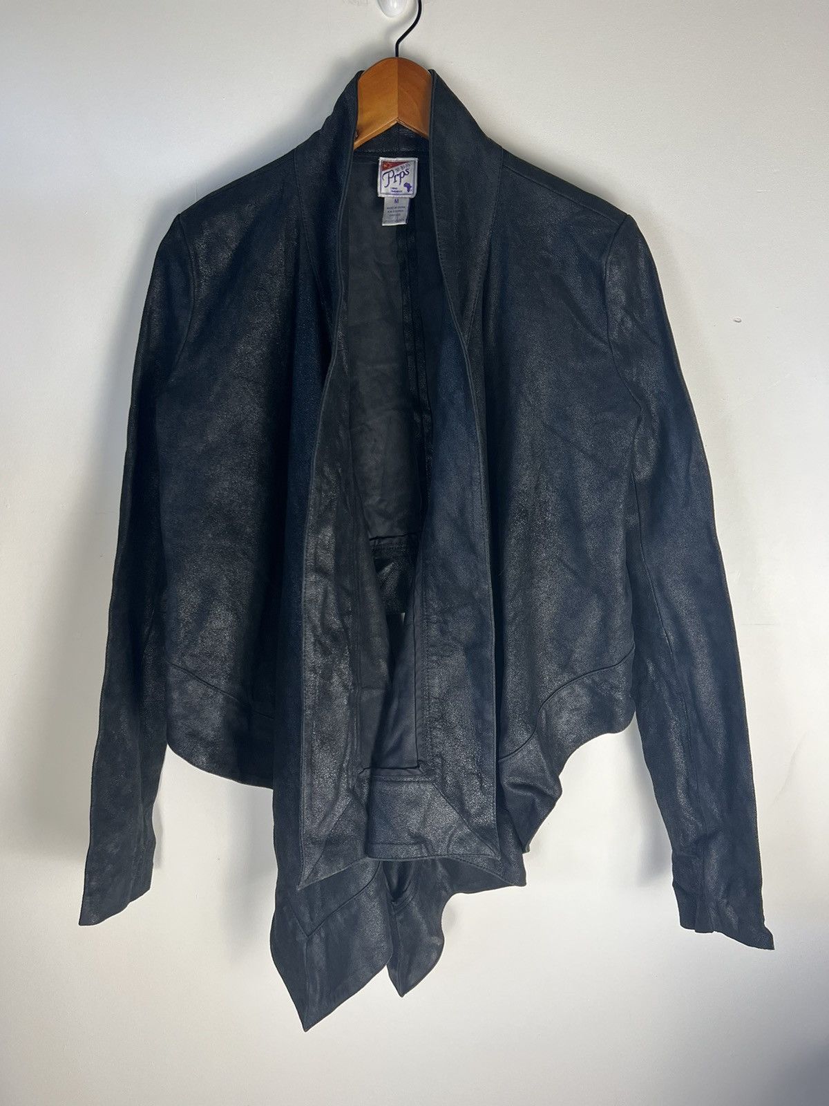 image of Prps Blistered Leather Jacket in Black, Women's (Size Medium)
