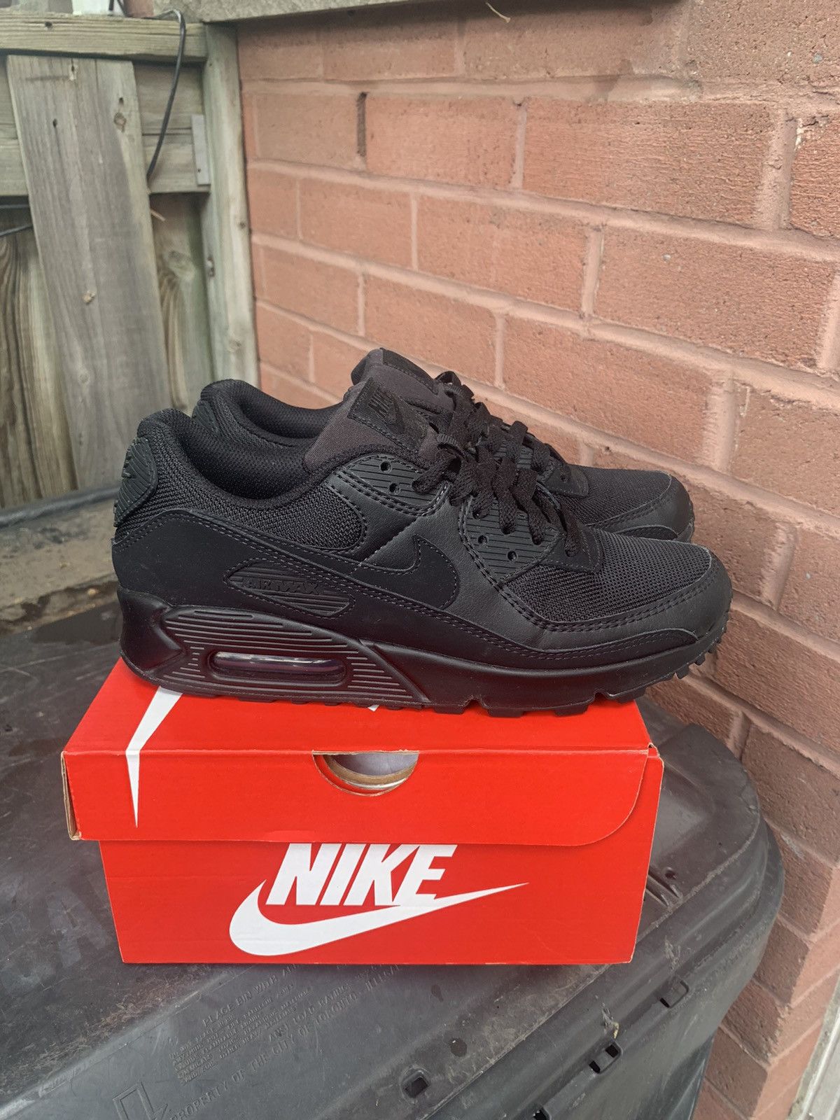 Nike Air Max 90 Recraft Triple Black 2019 Size US 8 / EU 41 - 1 Thumbnail