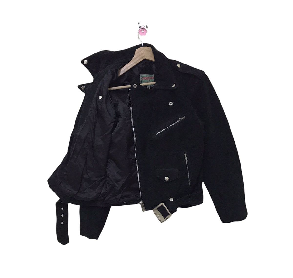 Japanese Brand × Seditionaries Vintage Seditionaries Black Double Collar Rider Jacket Size US S / EU 44-46 / 1 - 3 Thumbnail