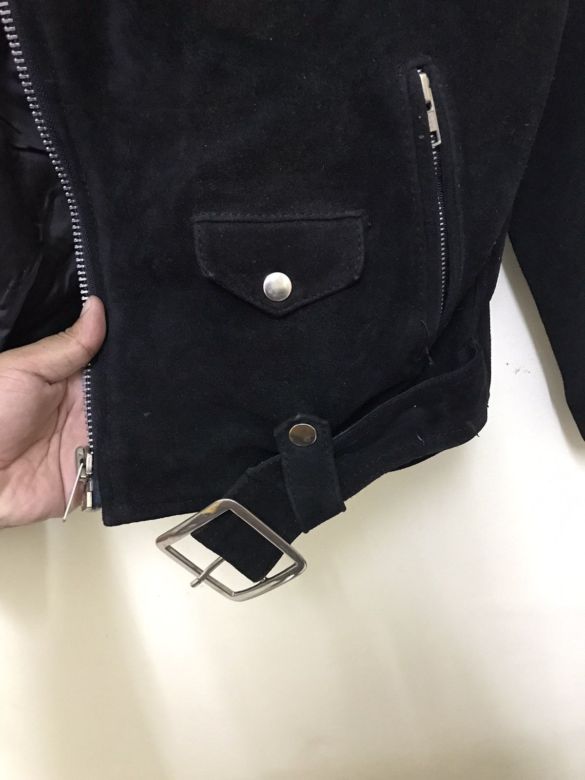 Japanese Brand × Seditionaries Vintage Seditionaries Black Double Collar Rider Jacket Size US S / EU 44-46 / 1 - 11 Thumbnail