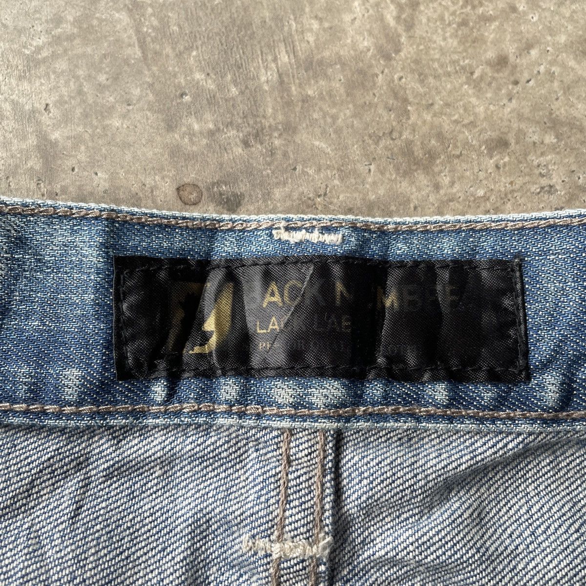 Japanese Brand × Jean Vintage Back Number Faded Distressed Denim Jeans Pants W31 Size US 31 - 8 Thumbnail