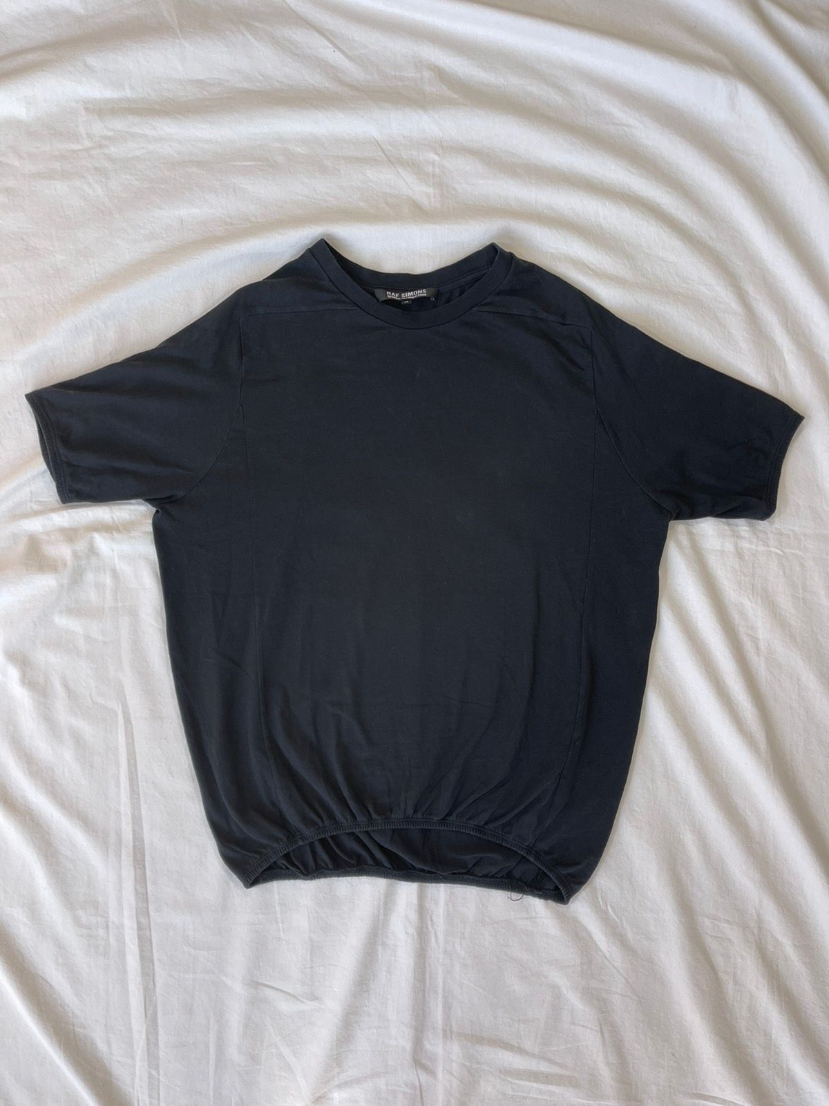Pre-owned Raf Simons Ss2008  Cut & Sew Balloon Tee In Black