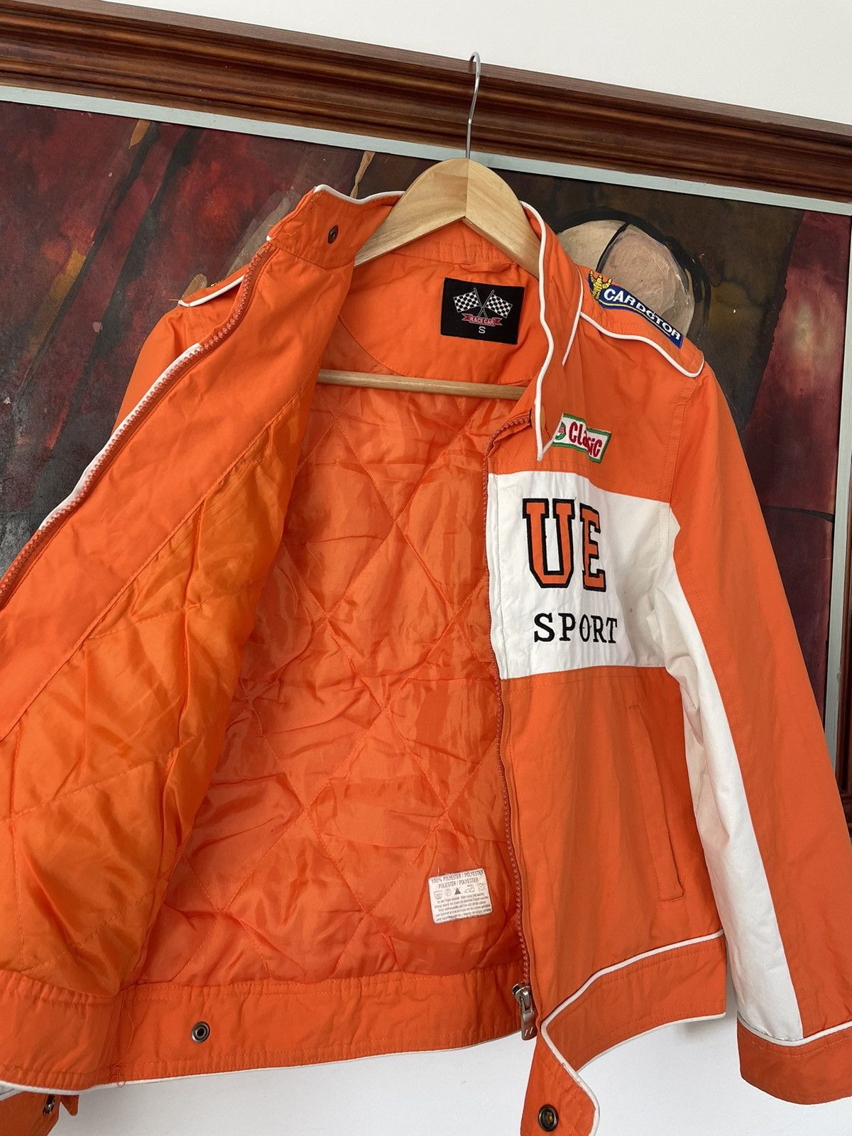 Vintage Vogue Sport Orange Racing Jacket Vintage Formula Uno F1 Y2k Size S / US 4 / IT 40 - 3 Thumbnail