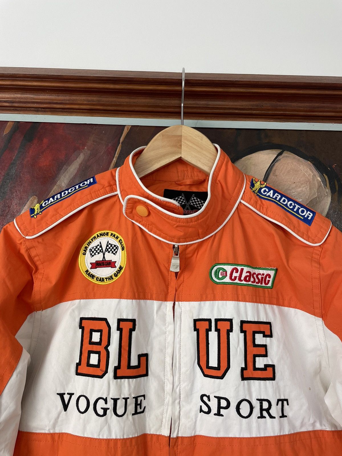 Vintage Vogue Sport Orange Racing Jacket Vintage Formula Uno F1 Y2k Size S / US 4 / IT 40 - 2 Thumbnail