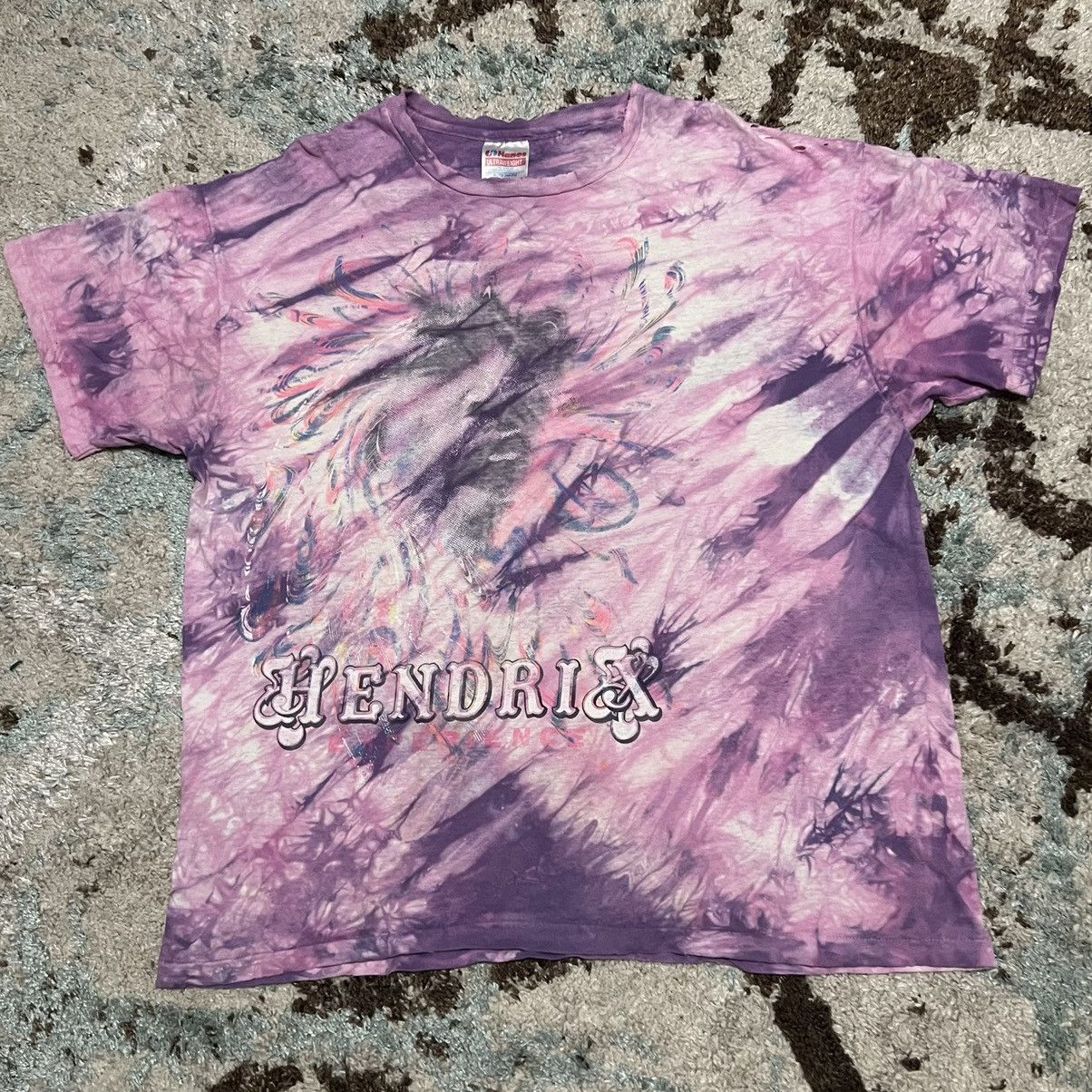 Vintage 90s Jimi Hendrix Experience Tie Dye Shirt Size XL