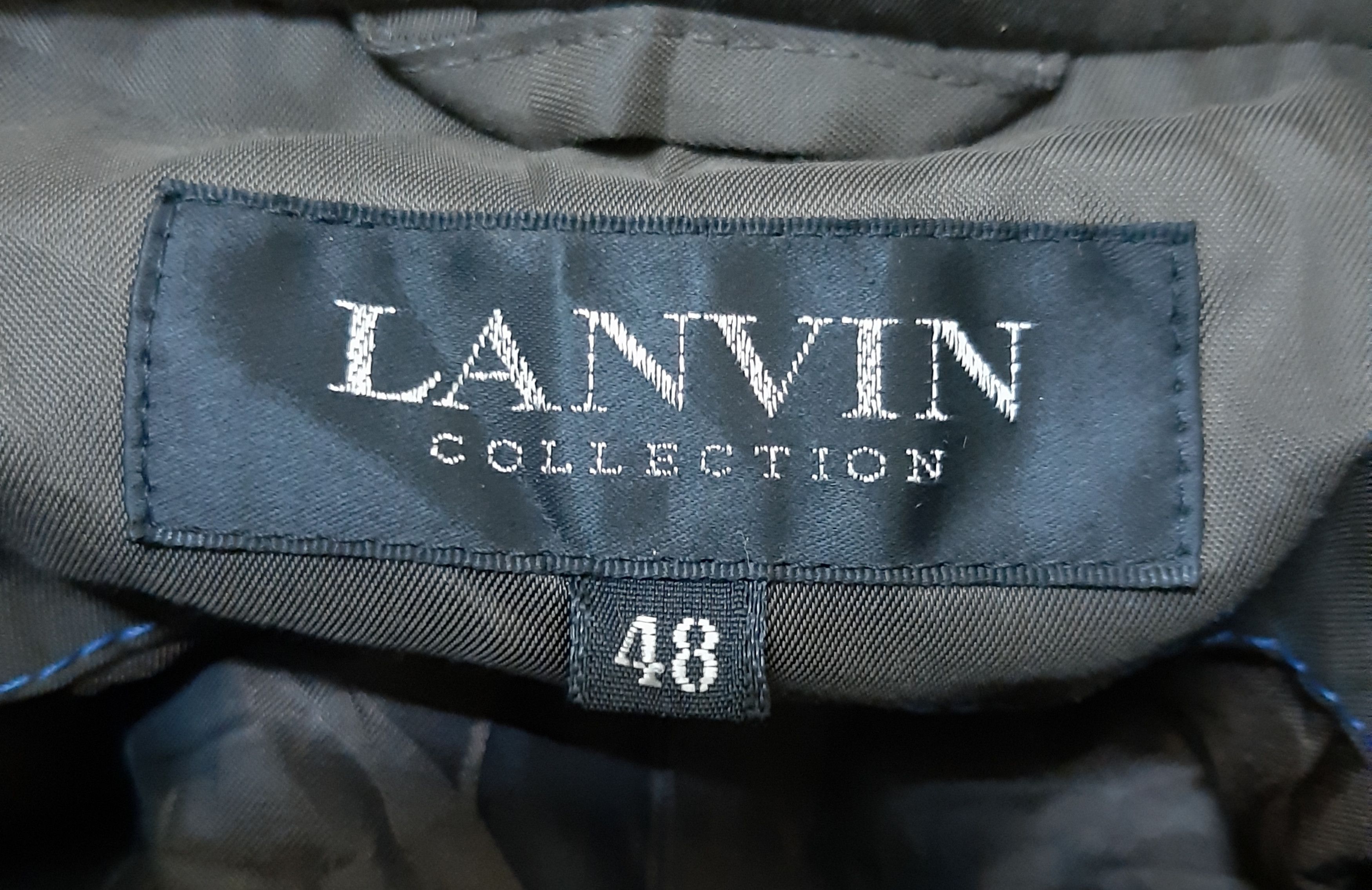 Designer × Lanvin ✈💥 True Vintage Lanvin Collection Zipper Down Jacket Hoodie Size US L / EU 52-54 / 3 - 3 Thumbnail