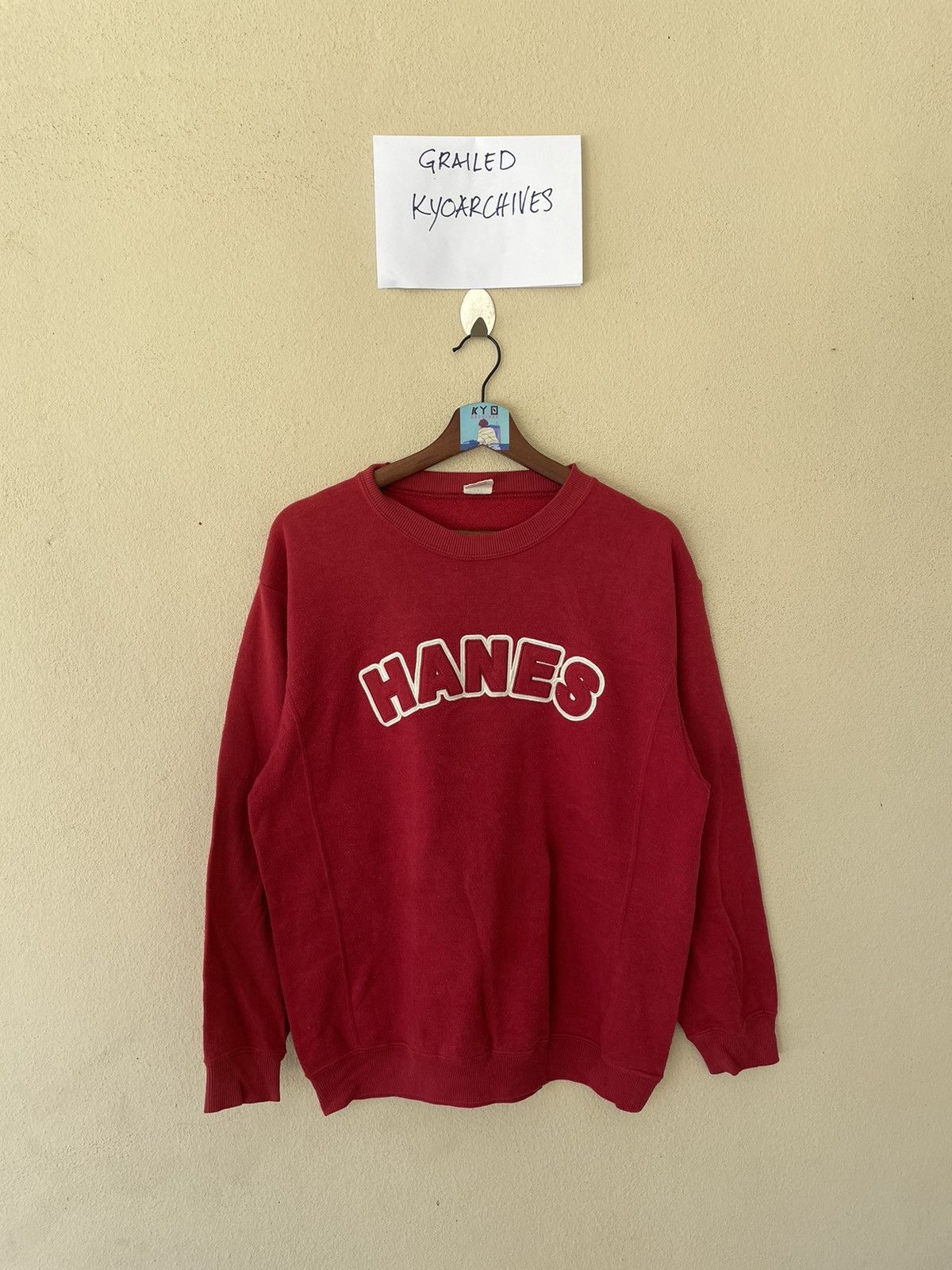 Hanes × Vintage VINTAGE HANES BIG LOGOS SWEATSHIRT Size US L / EU 52-54 / 3 - 1 Thumbnail