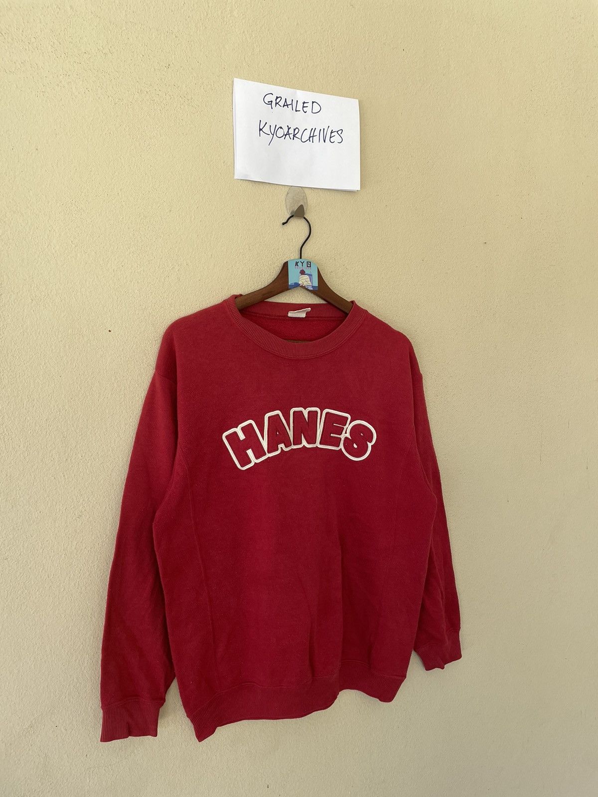 Hanes × Vintage VINTAGE HANES BIG LOGOS SWEATSHIRT Size US L / EU 52-54 / 3 - 2 Thumbnail
