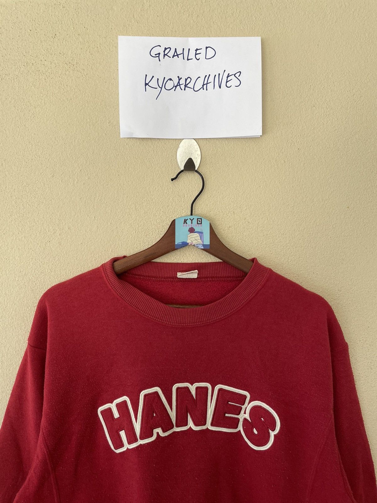 Hanes × Vintage VINTAGE HANES BIG LOGOS SWEATSHIRT Size US L / EU 52-54 / 3 - 3 Thumbnail